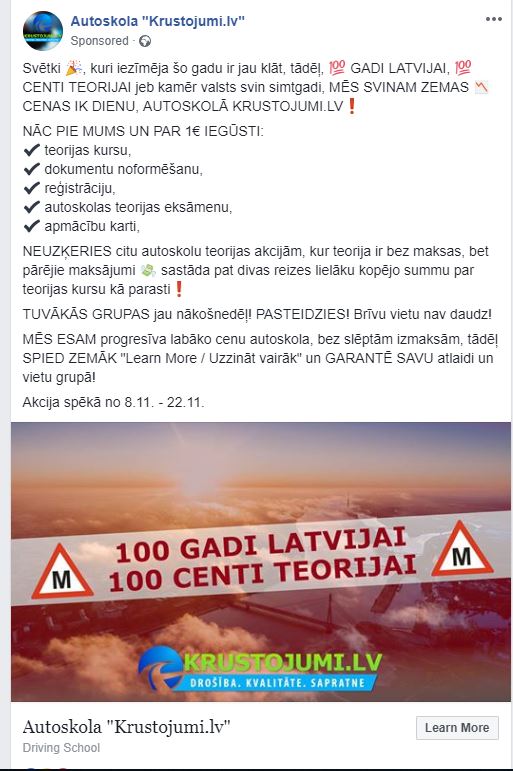 Krustojumi 100 centi