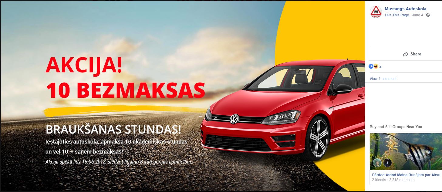 Mustangs 10h Bezmaksas