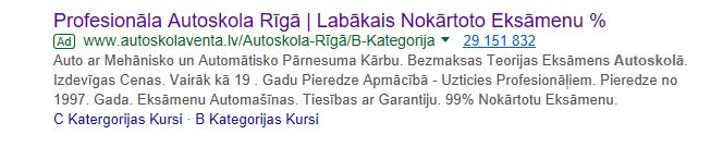 Venta melo par statistikas procentu google